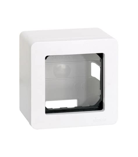 Caja Superficie 1 Elemento Blanco Simon 27