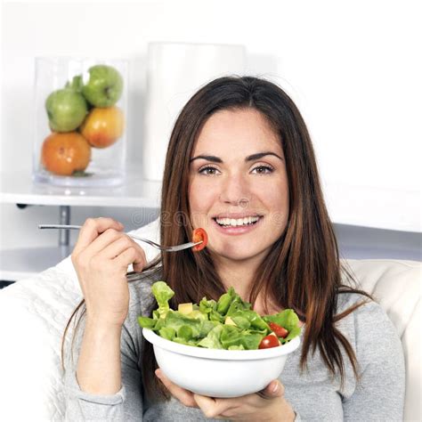 Girl Eating Healthy Food Stock Photography Image 29029392