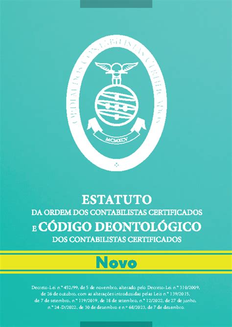 Estatuto e Código dos OCC Decreto Lei n 452 99 de 5 de novembro