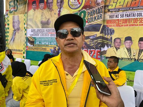 Rusdi Berharap Momentum Hut Ke Partai Golkar Dapat Kejayaan Di