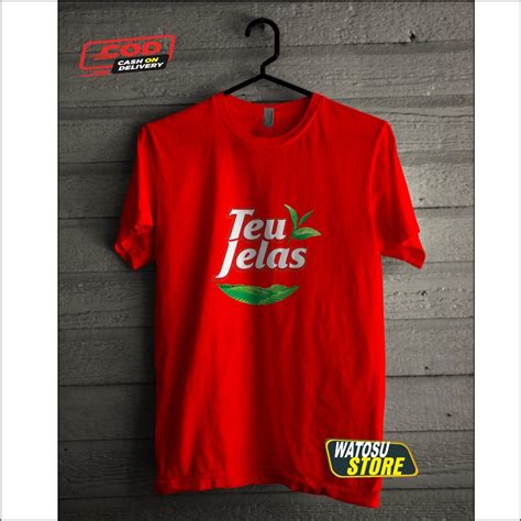 Kaos Custom Plesetan Merk Brand Te Jelas Lazada Indonesia