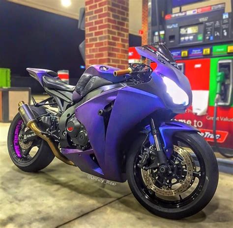 2009 Honda Cbr 1000 Rr Matte Purple Purple Motorcycle Honda Cbr Purple Bike