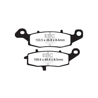 Plaquettes de freins EBC Sinter Métal Fritté avant arrière selon