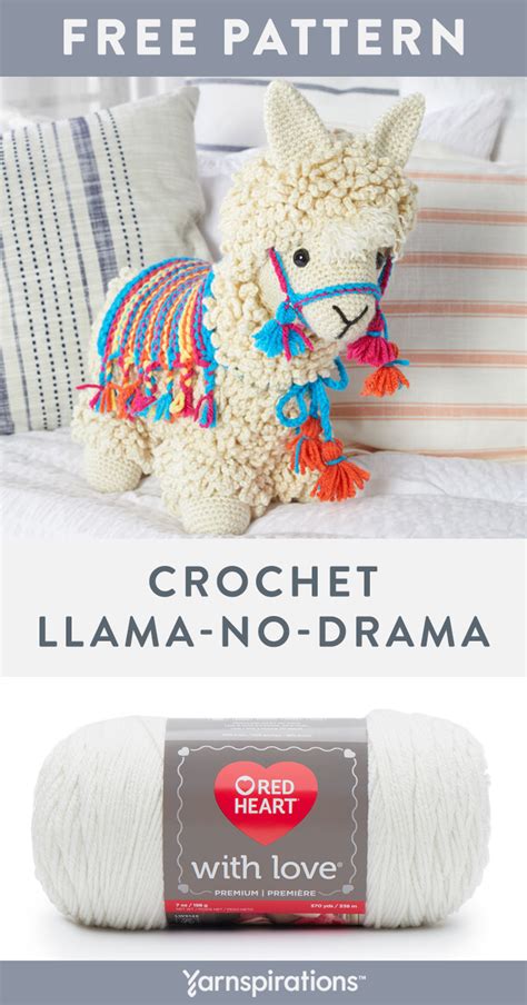 Free Llama No Drama Crochet Pattern Using Red Heart With Love Yarn