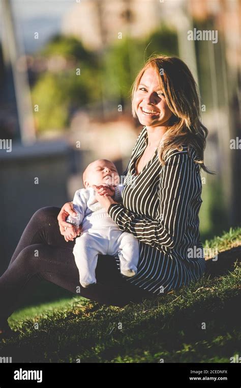 Young Mother And His Baby With Down Syndrome Stock Photo Alamy