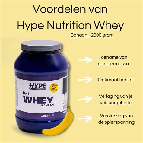 Hype Nutrition Nr Whey Protein Kg Banaan Bol