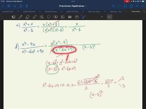 Simplificar Fracciones Algebraicas Youtube