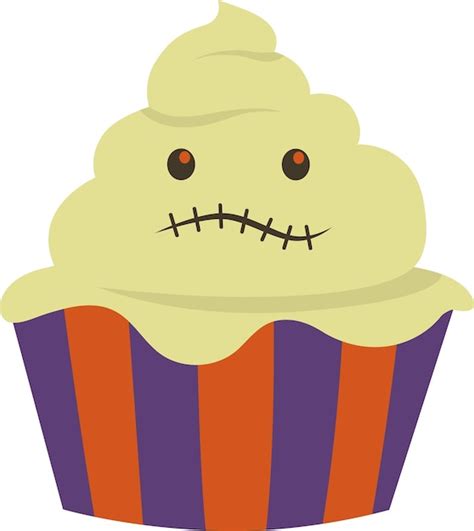 Premium Vector Cupcake Icon Halloween Element For Design