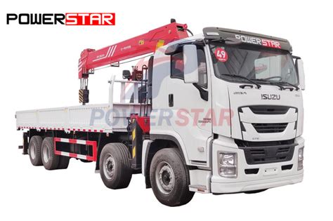 Vente chaude Camion grue à flèche télescopique ISUZU GIGA 12 roues avec