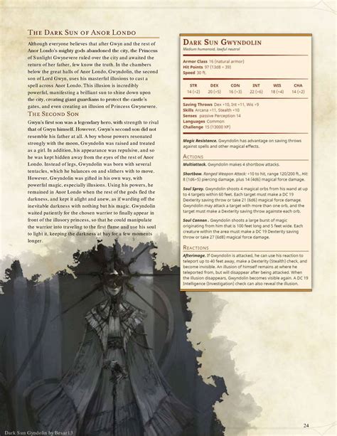 DnD 5e Homebrew — Darksouls Monsters by Braggadouchio