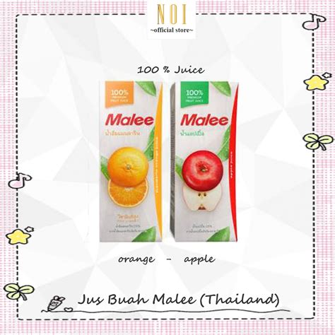 Jual Jus Buah Malee Impor Thailand Juice Jeruk Juice Apel Ml