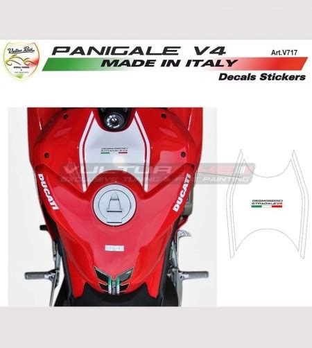 Pegatina Personalizada Para La Cubierta Del Tanque Ducati Panigale V4