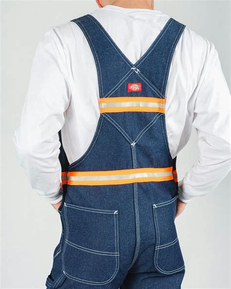 Enhanced Hi Vis Denim Bib Overalls