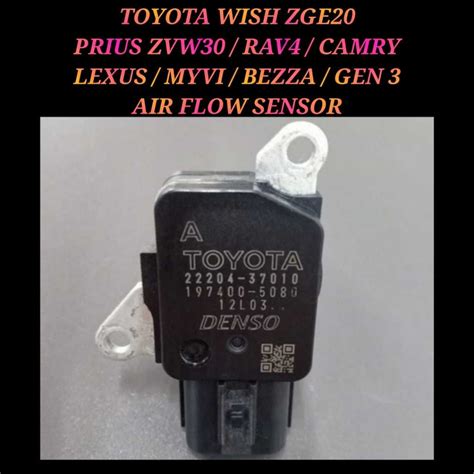 Air Flow Sensor Toyota Wish Sepet ZGE20 Prius RAV4 Camry Lexus