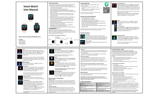Smart Watch Operating Manual Pdf Download