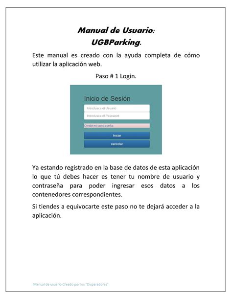 Partes De Un Manual De Usuario