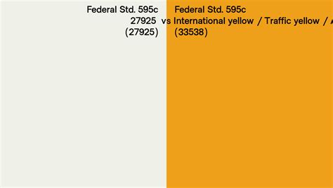 Federal Std C Vs International Yellow Traffic