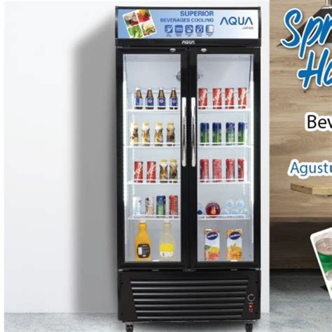 Jual Showcase Aqua Pintu Aqb Cooler Aqua Aqb L Liter