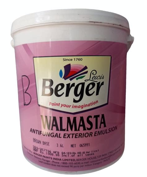 Berger Walmasta Antifungal Emulsion Paint Ltr At Rs Bucket In