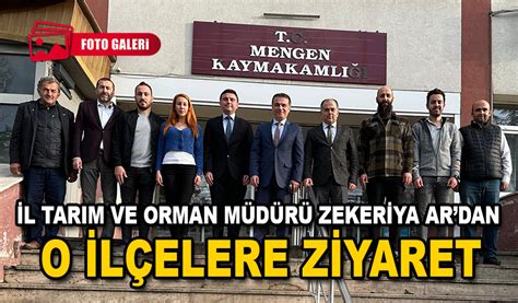 İl Müdürü AR Mengen Yeniçağa ve Dörtdivan İlçelerini Ziyaret Etti