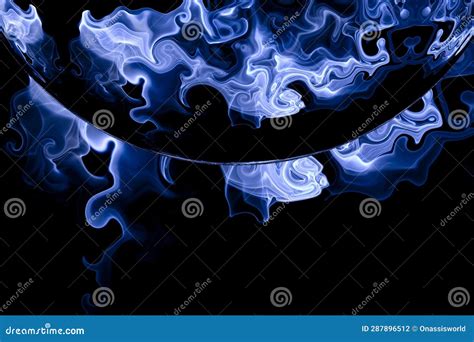 Digital Sifi Blue Smoke Abstract Background Stock Photo Image Of Blue