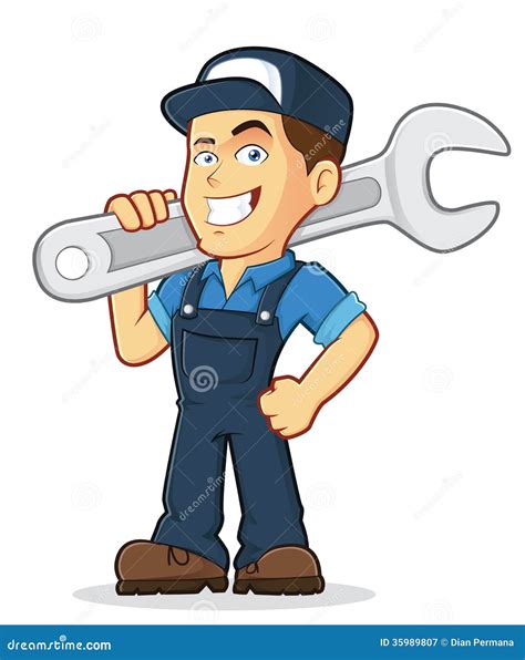 Mechanic Stock Vector Illustration Of Person Repair