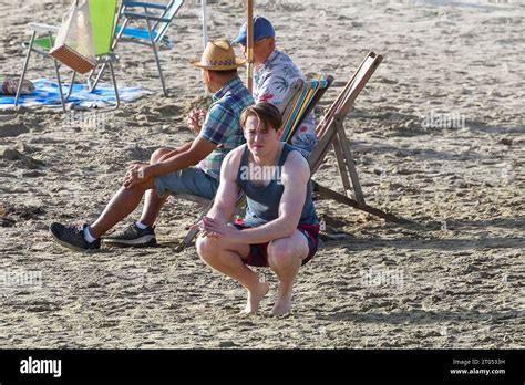 Lyme Regis Dorset Royaume Uni Octobre Tournage Sur La Plage