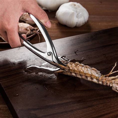 Stainless Steel Shrimp Peeler Prawn Shrimp Deveiner Fishing Knife