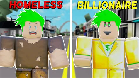 HOMELESS TO BILLIONAIRE IN BROOKHAVEN RP Roblox YouTube