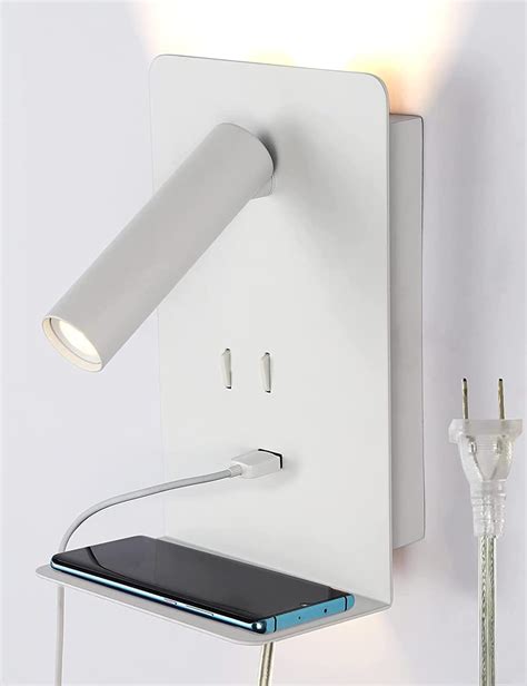 Zerouno Plug In Wall Light Bedroom Wall Mounted Reading Light Led