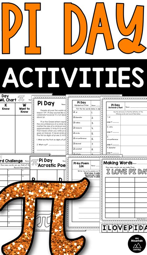 Pi Day Activities | March classroom activities, Student activities ...