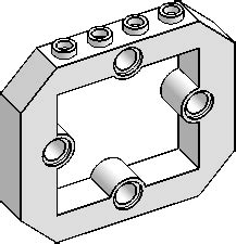 49699 164⅓ Angled Brick w Cutout 4 Pin Holes LEGO Parts Guide