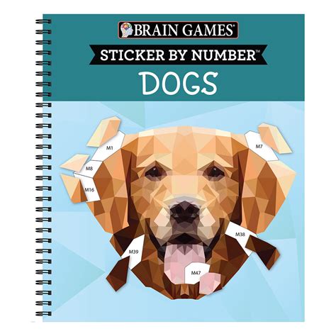 Brain Games Sticker By Number Dogs 28 Images To Sticker Pilbooks