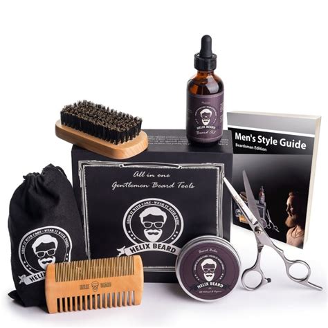 Upgraded Beard Grooming Kit For Men Grow A Bushy Beard Care Set With Defrizzing Balm