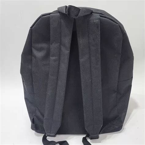 Mochila Mediana Negra Con Oblea Personalizada MercadoLibre