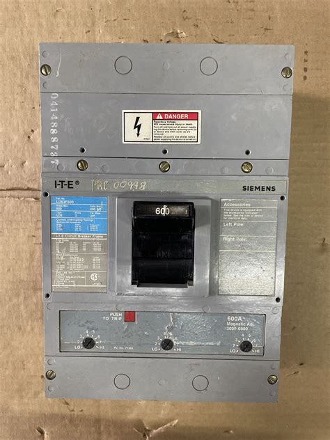 Siemens Ite Ld F Volt Pole Ka V Circuit Breaker