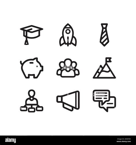 Startup And Business Icons Collection Stock Vector Image And Art Alamy