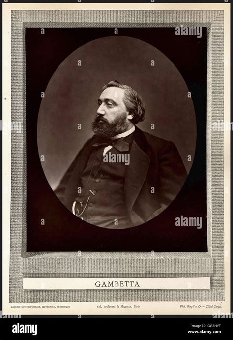 Portrait of Leon Gambetta (1838-1882), french politician Photo by ...