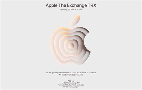 Malaysias First Apple Store At Trx Exchange Open On 22 June 2024 Kl