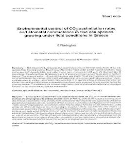 B O C O L M Nghi P Environmental Control Of Co Assimilation Rates