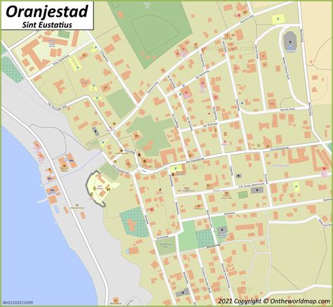 Oranjestad Map | Sint Eustatius, Caribbean Netherlands | Maps of Oranjestad