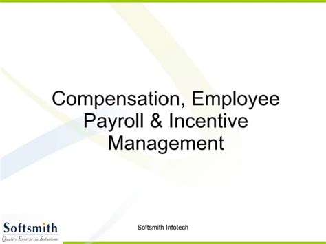 Compensation And Payroll Ppt