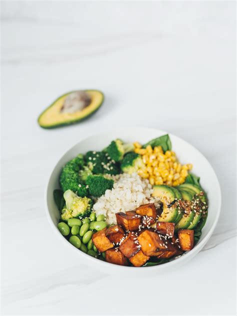 Teriyaki Sweet Potato Buddha Bowl Chloe Ting Recipes