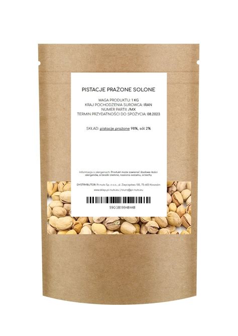 Pistacje Prażone Solone 1Kg Pi nuts Sklep EMPIK