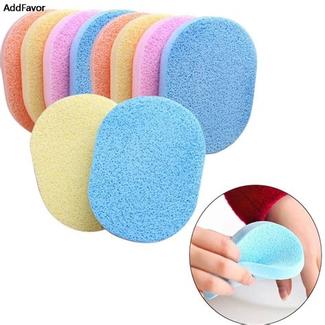 Addfavor 2pcsbag Soft Facial Cleansing Puff Makeup Sponge Exfoliating Beauty Sponges Cosmetics