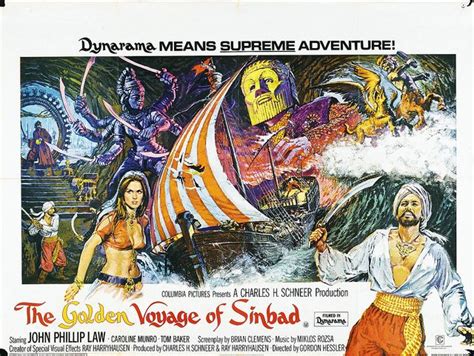 The Golden Voyage Of Sinbad Quad Poster Designed By Eric Pulford And