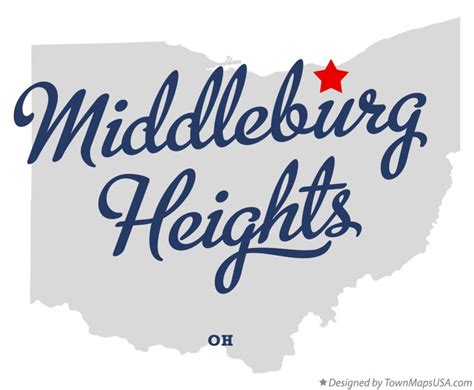 Map of Middleburg Heights, OH, Ohio