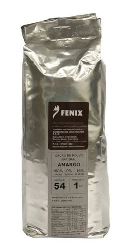 Cacao Amargo En Polvo Fenix Kg Cod Materia Grasa El Nuevo