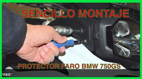 FÁCIL INSTALACIÓN protector faro de PUIG para BMW F750 GS YouTube