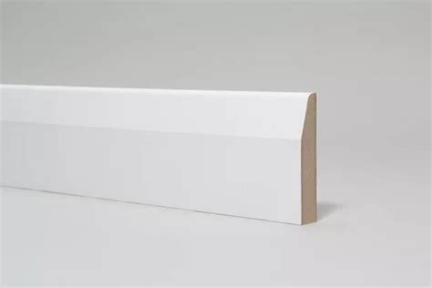 Skirting Board White Primed Mdf Chamfered X X Mm